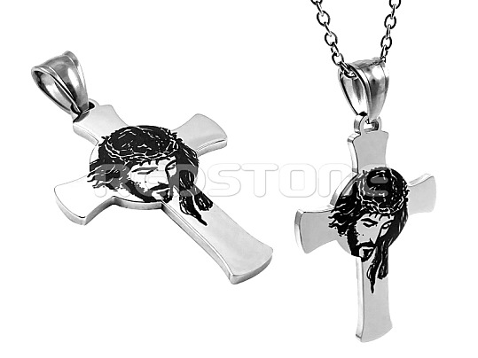 Krížik z chirurgickej ocele s Ježišom